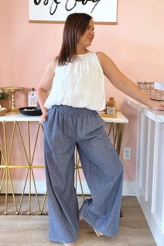 Tabitha Pinstripe Pants - Boutique EllaPar