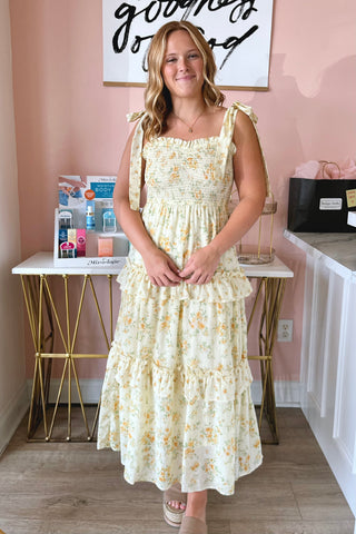 Isobel Floral Midi Dress
