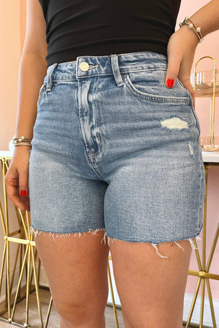 Arabella A-Line Denim Shorts
