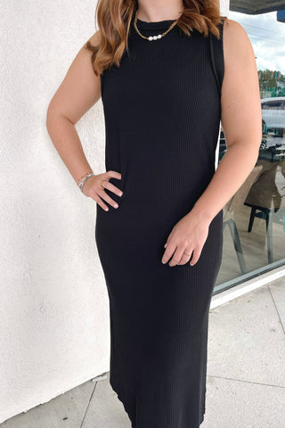 Andrea Ribbed Midi Dress