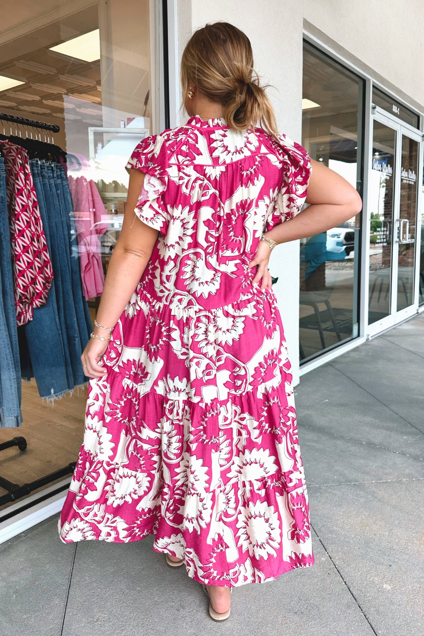 Flutter Midi Dress