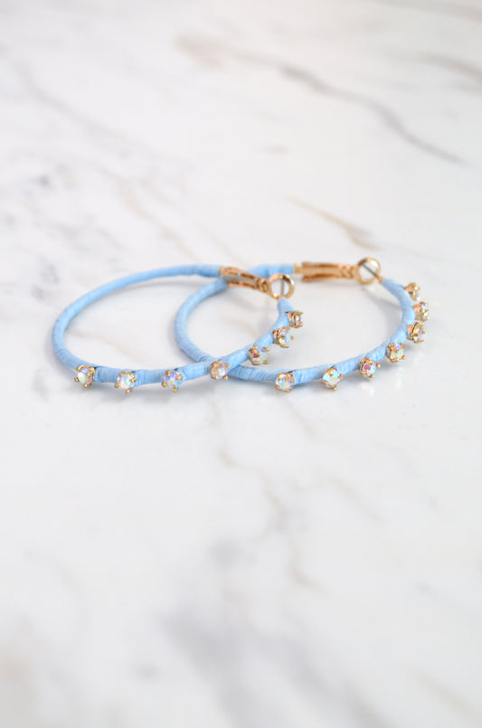 Raffia Stud Hoops