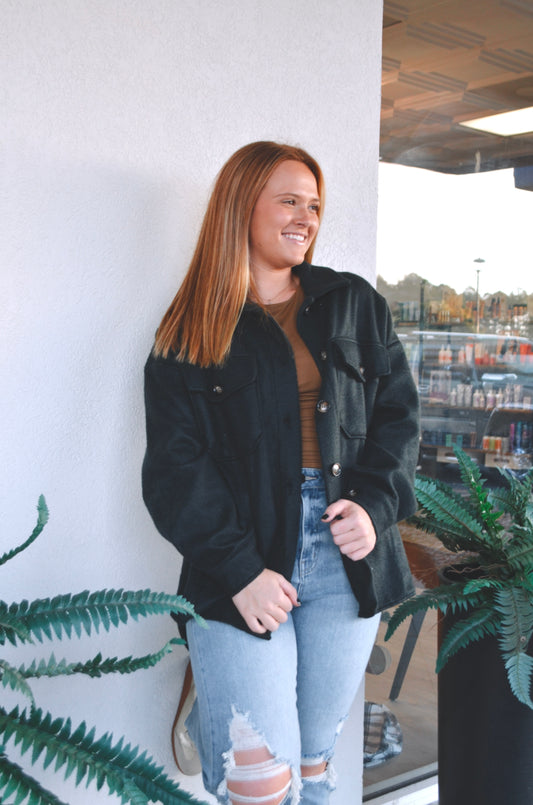 Cozy Button Down Jacket
