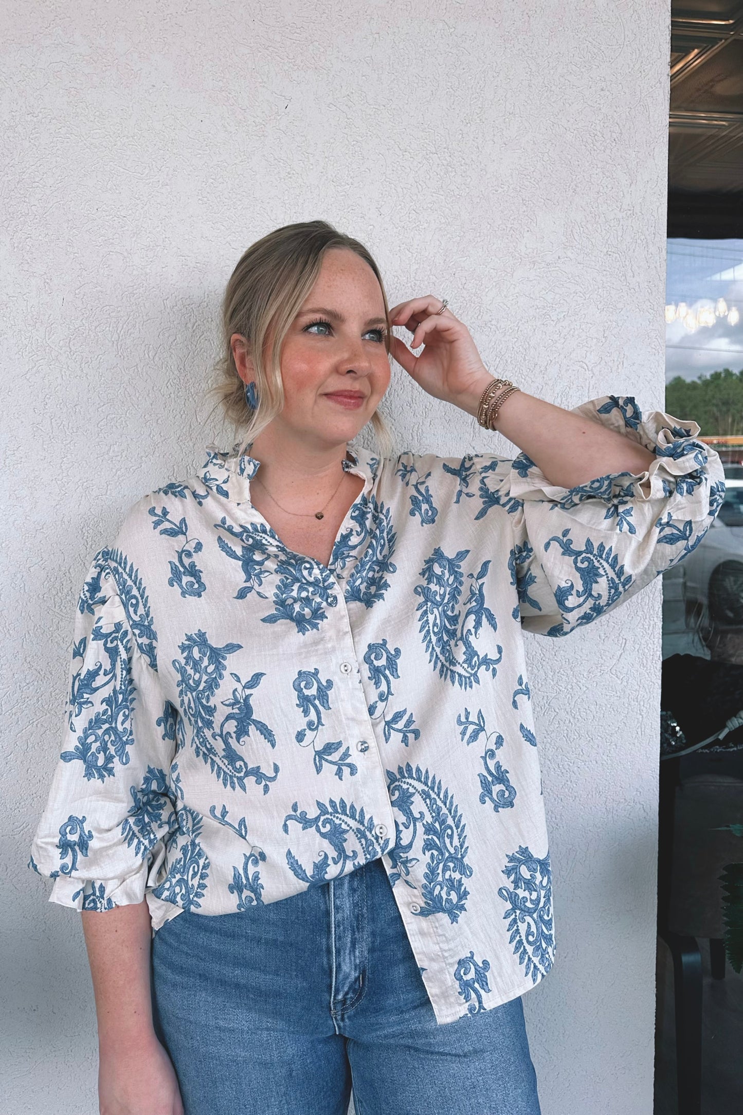 Lucy Button-Down Blouse
