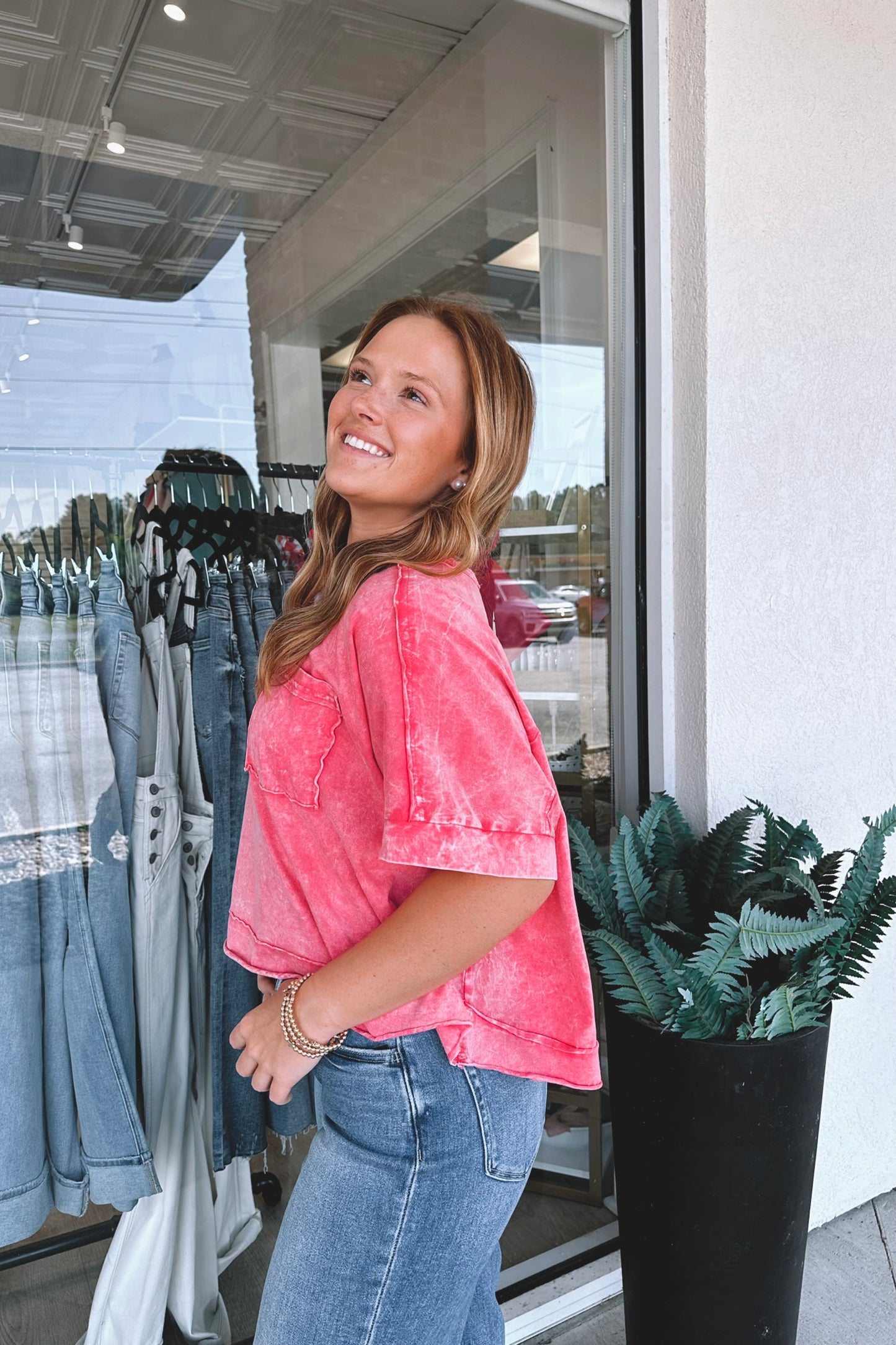 Crinkle Washed Tee
