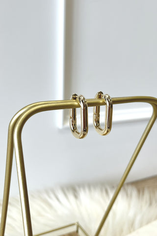 18K Oval Hoops - Boutique EllaPar