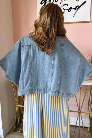 Delilah Denim Poncho