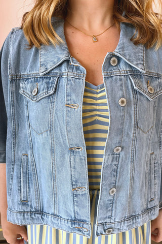 Delilah Denim Poncho