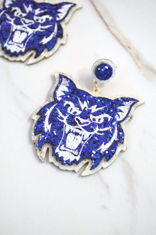 Glitter Wildcat Dangles