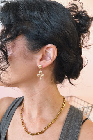Marie Cross Earrings - Boutique EllaPar