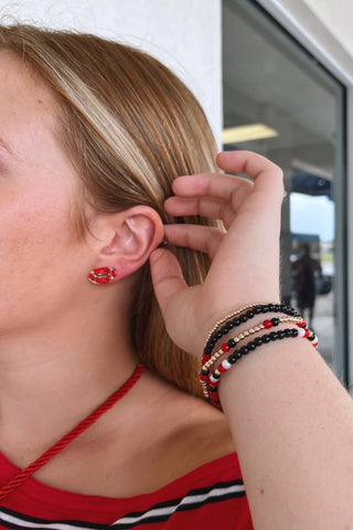 Glitz Football Studs - Boutique EllaPar