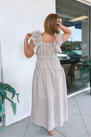 Magnolia Striped Dress - Boutique EllaPar