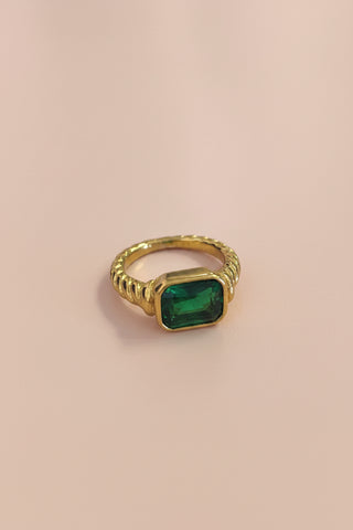 SS Emerald Ring