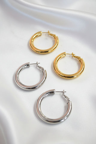 14K Loren Hoops - Boutique EllaPar