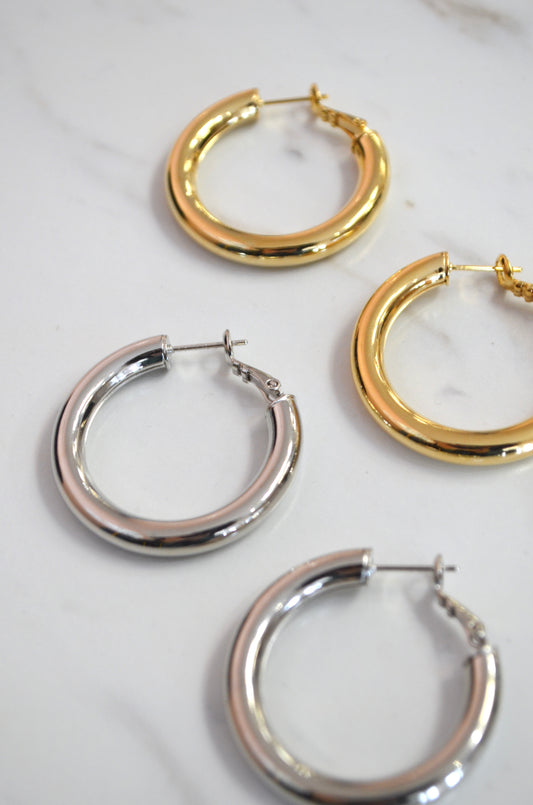 14K Loren Hoops