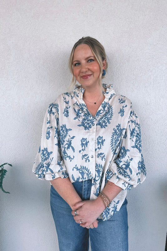 Lucy Button-Down Blouse