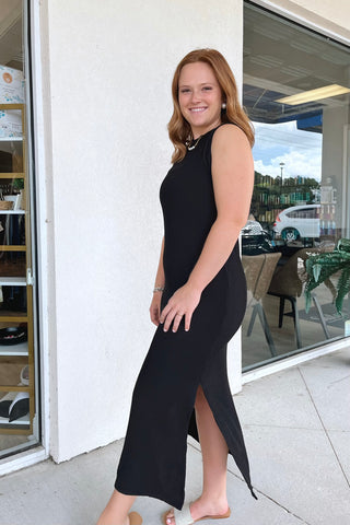 Andrea Ribbed Midi Dress