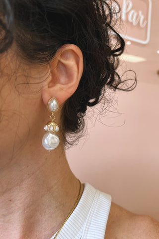Baroque Pearl Earrings - Boutique EllaPar