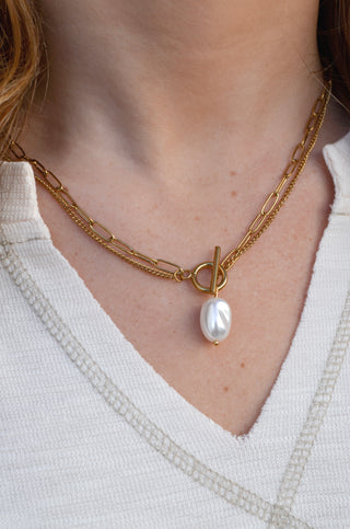 SS Toggle Necklace - Boutique EllaPar
