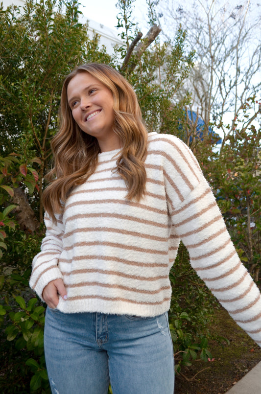 Coasting Stripes Sweater - Boutique EllaPar