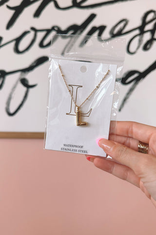 Bubble Letter Necklace - Boutique EllaPar