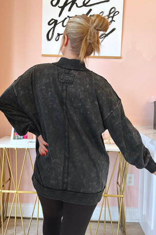 Charming Mock Neck Sweatshirt