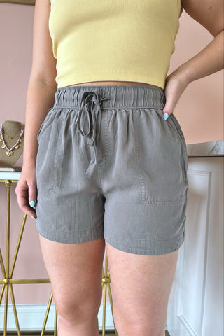 Tate Tencel Shorts - Boutique EllaPar