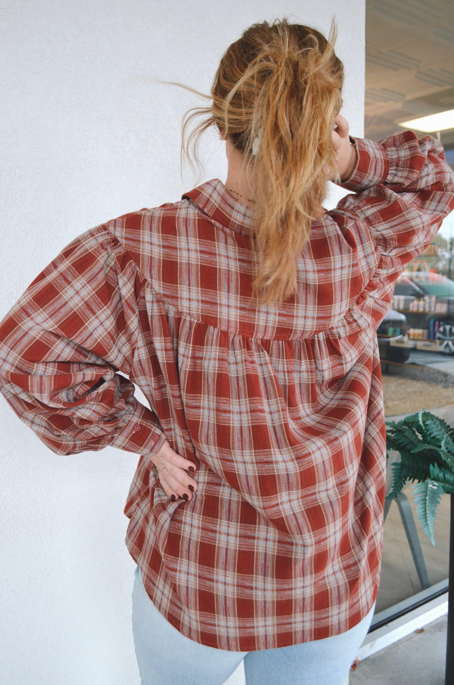 Scarlett Plaid Button-Up