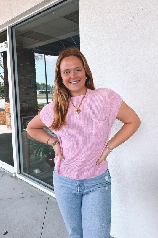 Bubblegum Knit Top