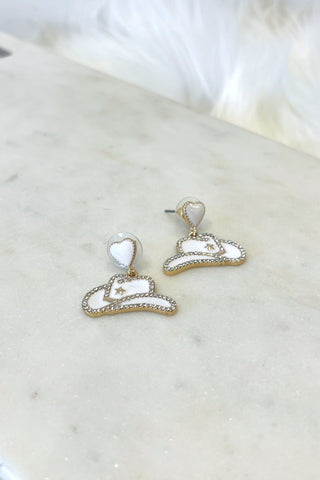Cowgirl Pave Earrings - Boutique EllaPar