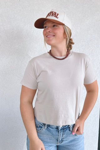 Cotton Crew Neck Tee