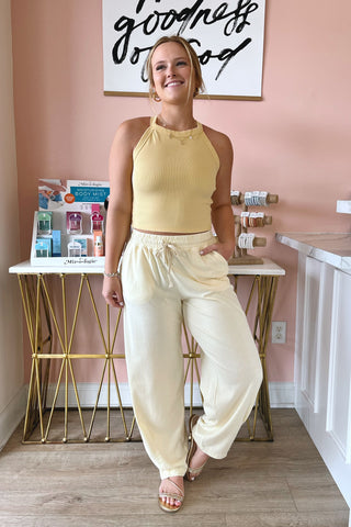Lottie Cozy Barrel Pants - Boutique EllaPar