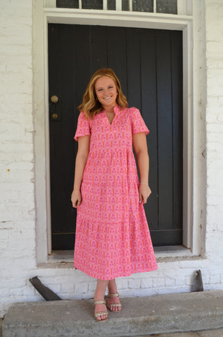 Ivy Rosette Charm Dress - Boutique EllaPar