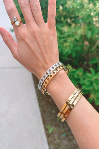 SS Cuban Bangle - Boutique EllaPar