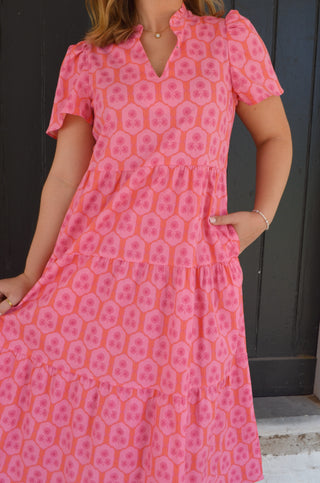 Ivy Rosette Charm Dress - Boutique EllaPar