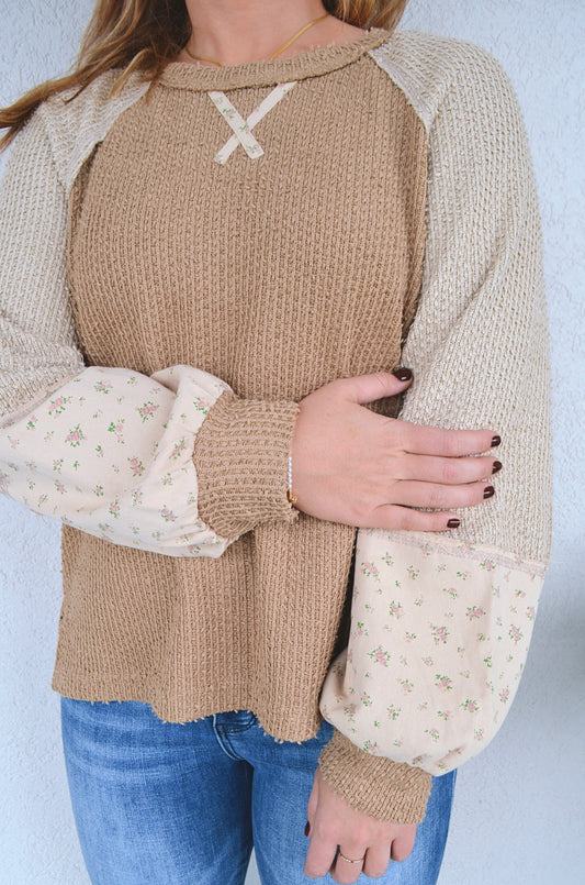 Down To Earth Knit Top