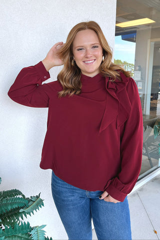 Roslyn Tie-Neck Blouse