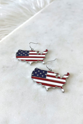 USA Map Earrings - Boutique EllaPar