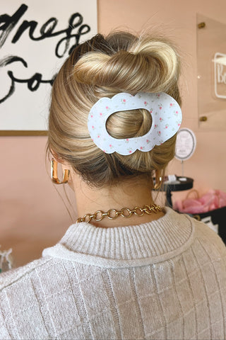 Scalloped Flat Claw Clip