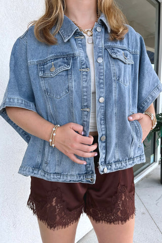Daliah Denim Poncho