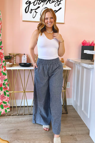 Tabitha Pinstripe Pants - Boutique EllaPar