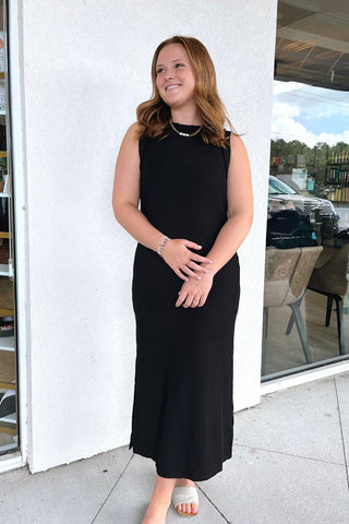 Andrea Ribbed Midi Dress