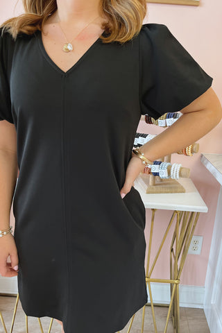 Quinn Puff Sleeve Dress - Boutique EllaPar