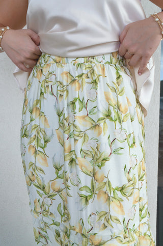 Amalfi Lemon Skirt - Boutique EllaPar