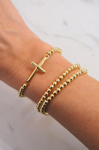 SS Cross Bracelet - Boutique EllaPar