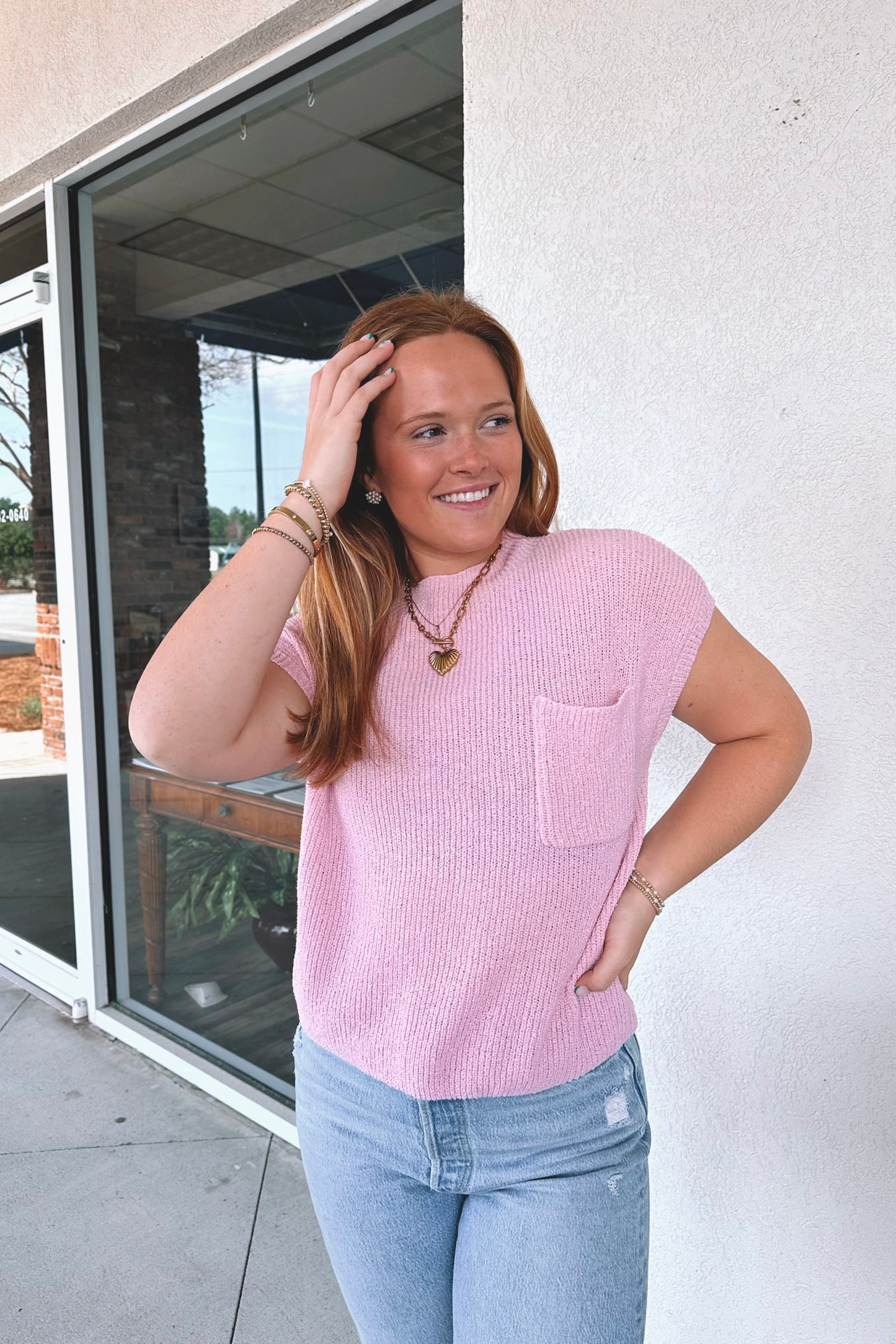 Bubblegum Knit Top