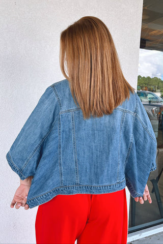 Daisie Denim Poncho