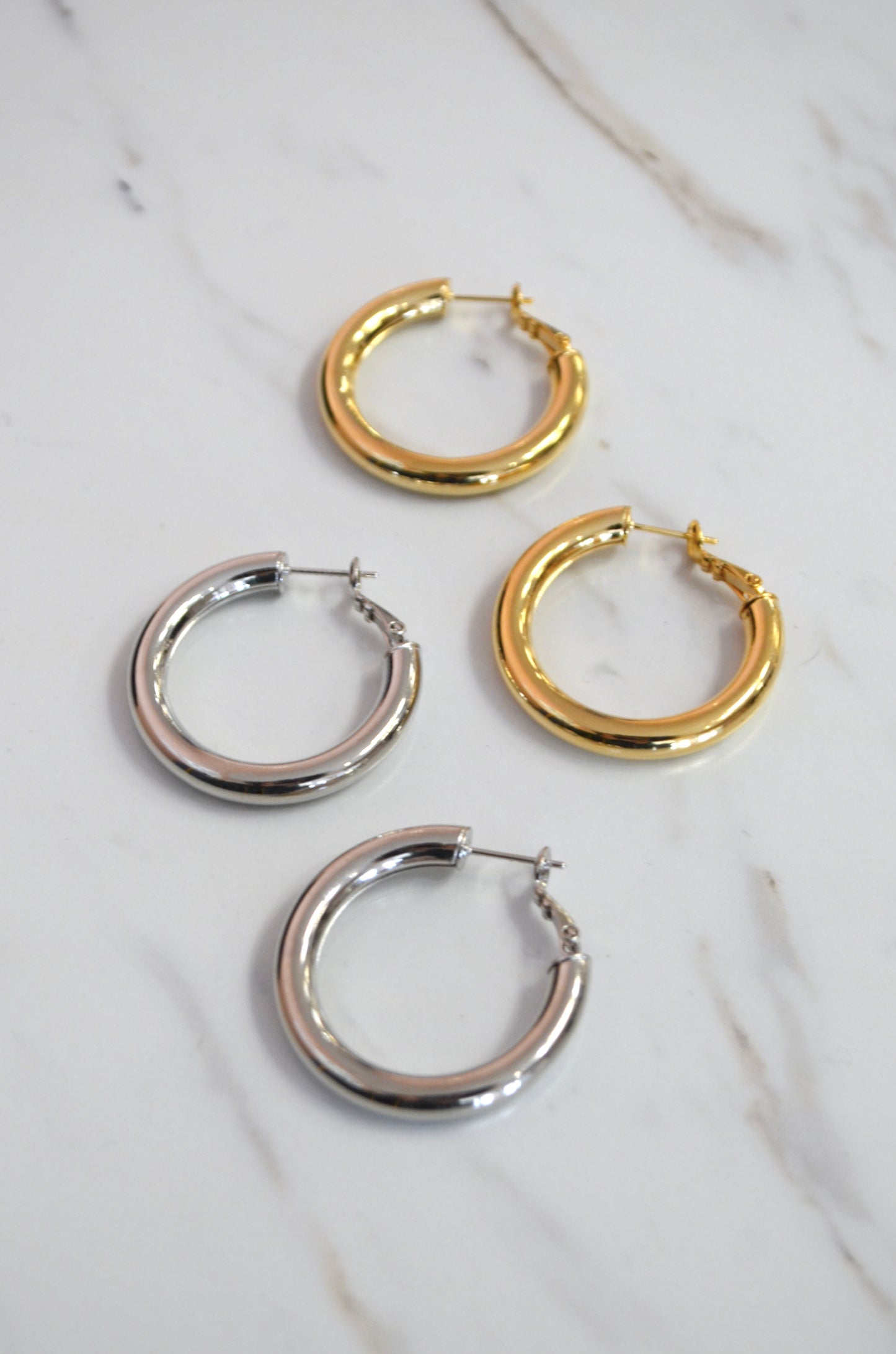 14K Loren Hoops