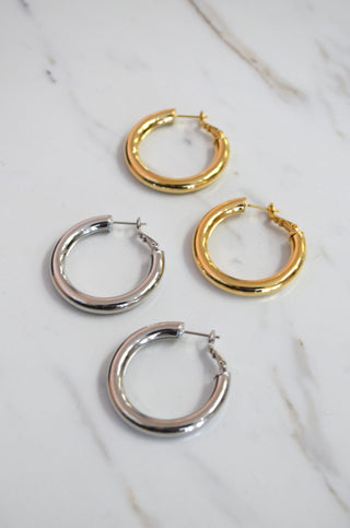 14K Loren Hoops - Boutique EllaPar