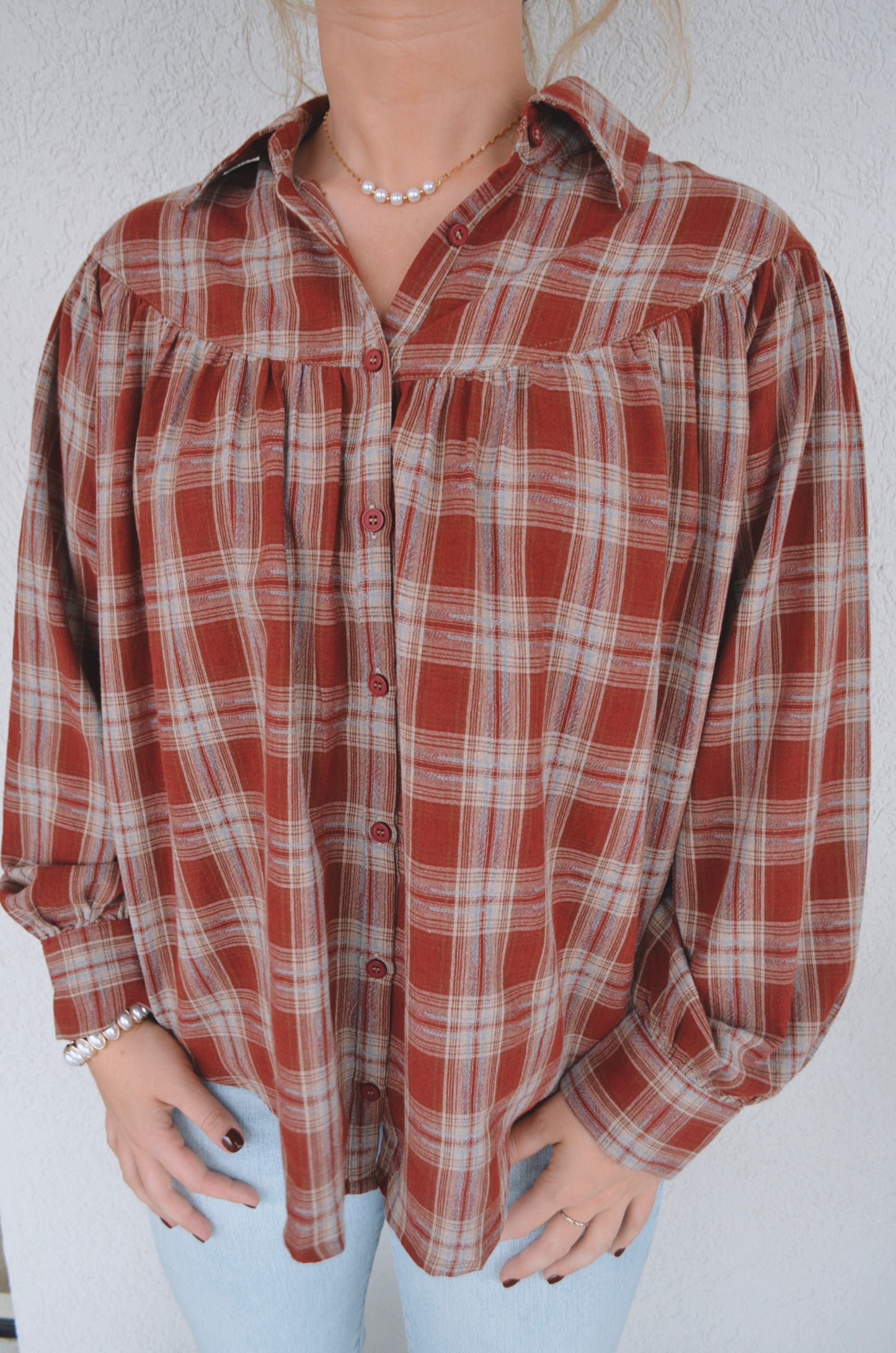 Scarlett Plaid Button-Up